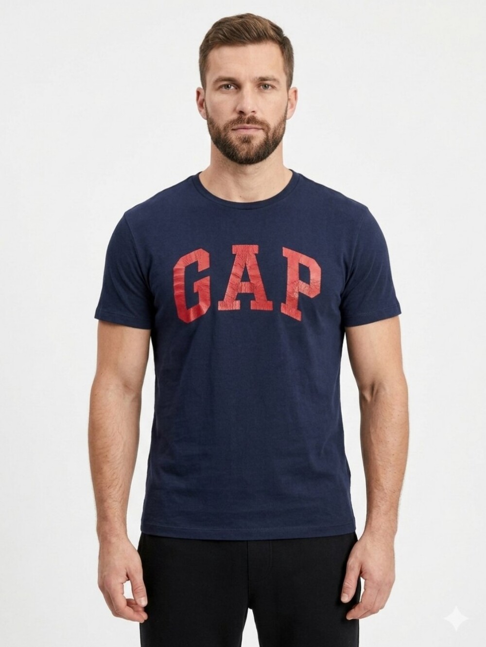 Gap Arch Logo Navy Blue Red Graphic T-Shirt XL Extra Large